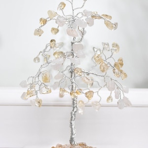 CITRINE Gemstone Tree and Jewellery GIFT SET, Handcrafted Crystal Tree, Citrine earrings, Citrine Necklace, Birthday Gift - Healing Crystals