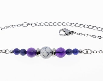 Insomnia - Healing Crystal Gemstone Anklet - Healing Crystals - Gifts for Her - Handcrafted
