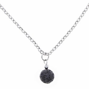 Black Lava Rock Necklace - Healing Crystals - Gifts for Her - Handcrafted