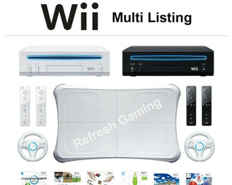 Nintendo Wii Console - 2 Remotes - Multi-Listing - Choose Your Bundle - Refurbished