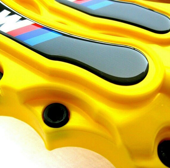 Yellow 4X Universal Disc Brake Caliper Cover Front Rear Car Accessories Kit  USA