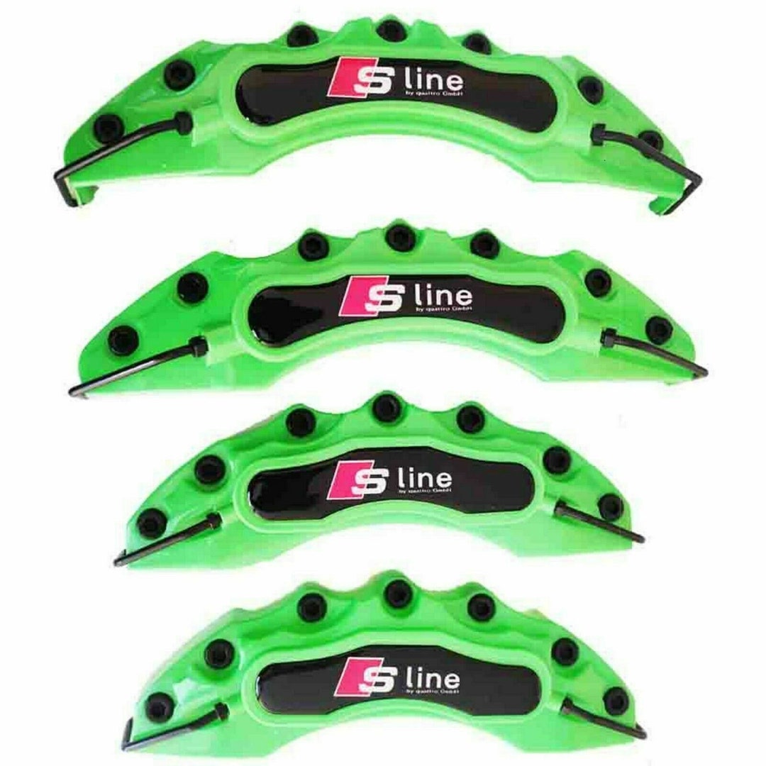 4x Sline Brake Caliper Covers Set Kit Front & Rear Green A3 Etsy