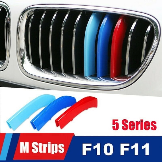 BMW F10 5er Grill M Sport Tech 3 Farbe Streifen Abzeichen