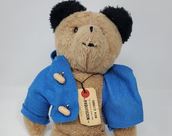 Oso Paddington vintage de Eden Toys, difícil de encontrar, oso de peluche de 1970, oso de recuerdo coleccionable