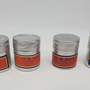 Vintage Film Canister from Germany - CT18 Rapid For Color Prints and CNS Rapid, Collectible, Film, 35mm