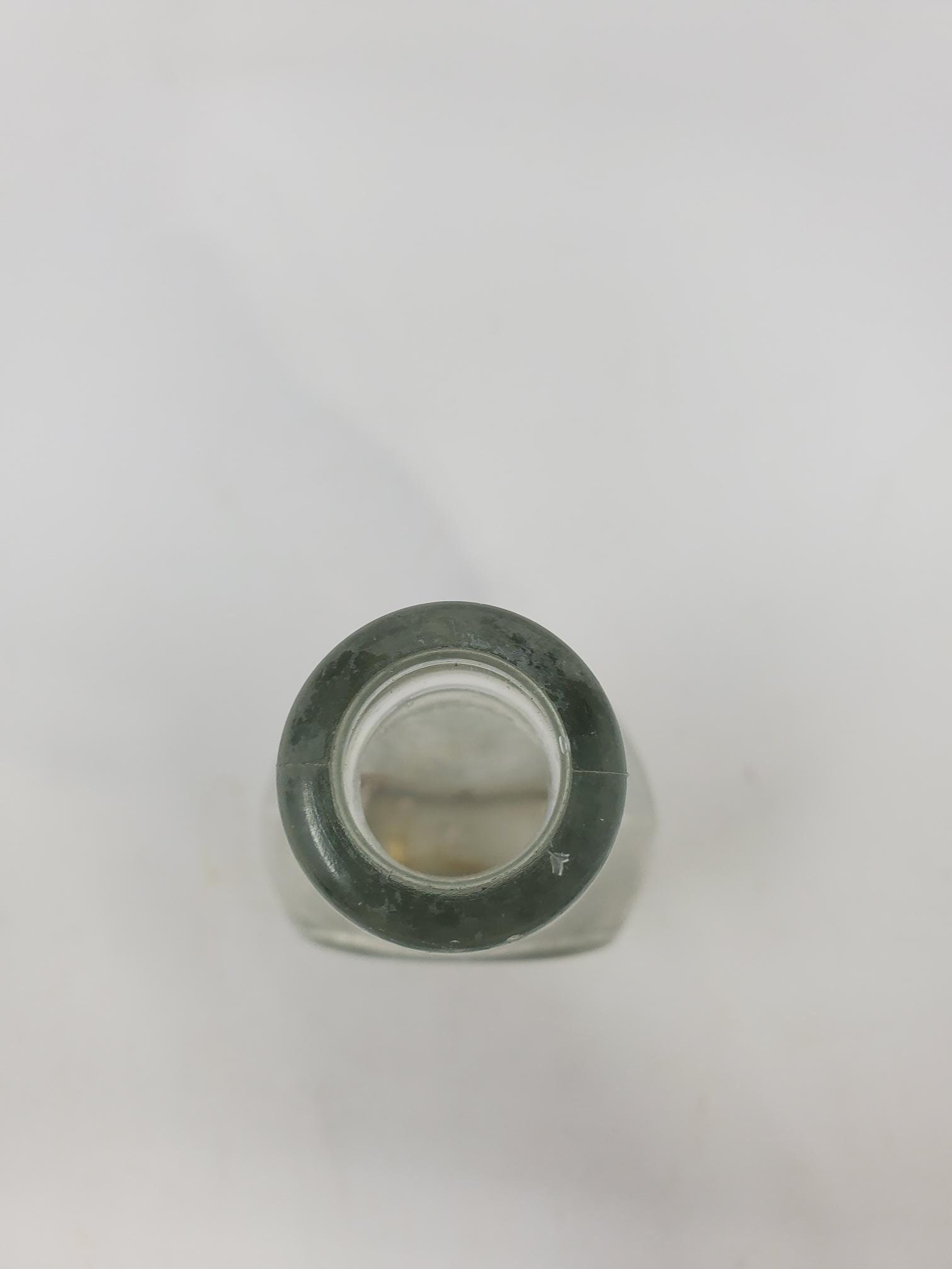 Vintage Yacht Club Salad Dressing Glass Bottle, Chicago IL, Embossed