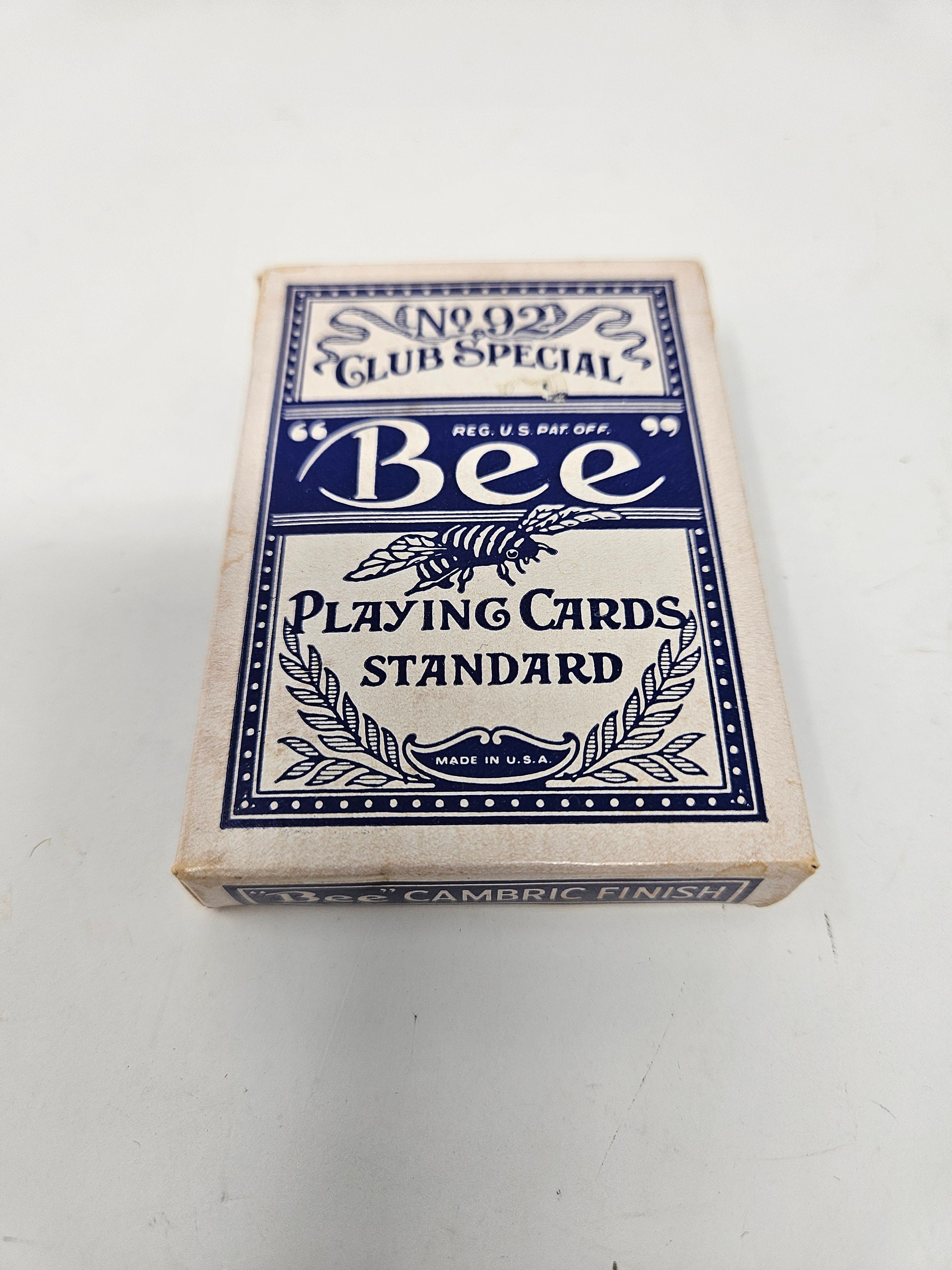 Vintage 1970 Bee No 92 Club Special Deck Playing Cards Standard