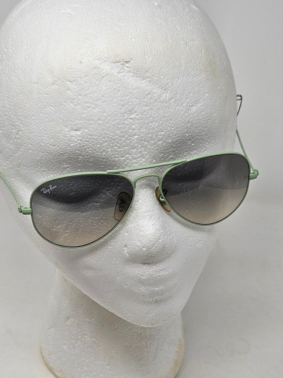 Ray-ban 3025 aviator L 033732 55014 Mint Green limited run. Vintage early 2000 s-l400.jpg main image 3