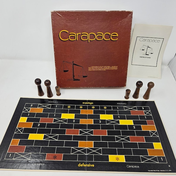 Vintage 1970 Carapace Game, RARE Game, Plan B Corp Game, Game of Speed