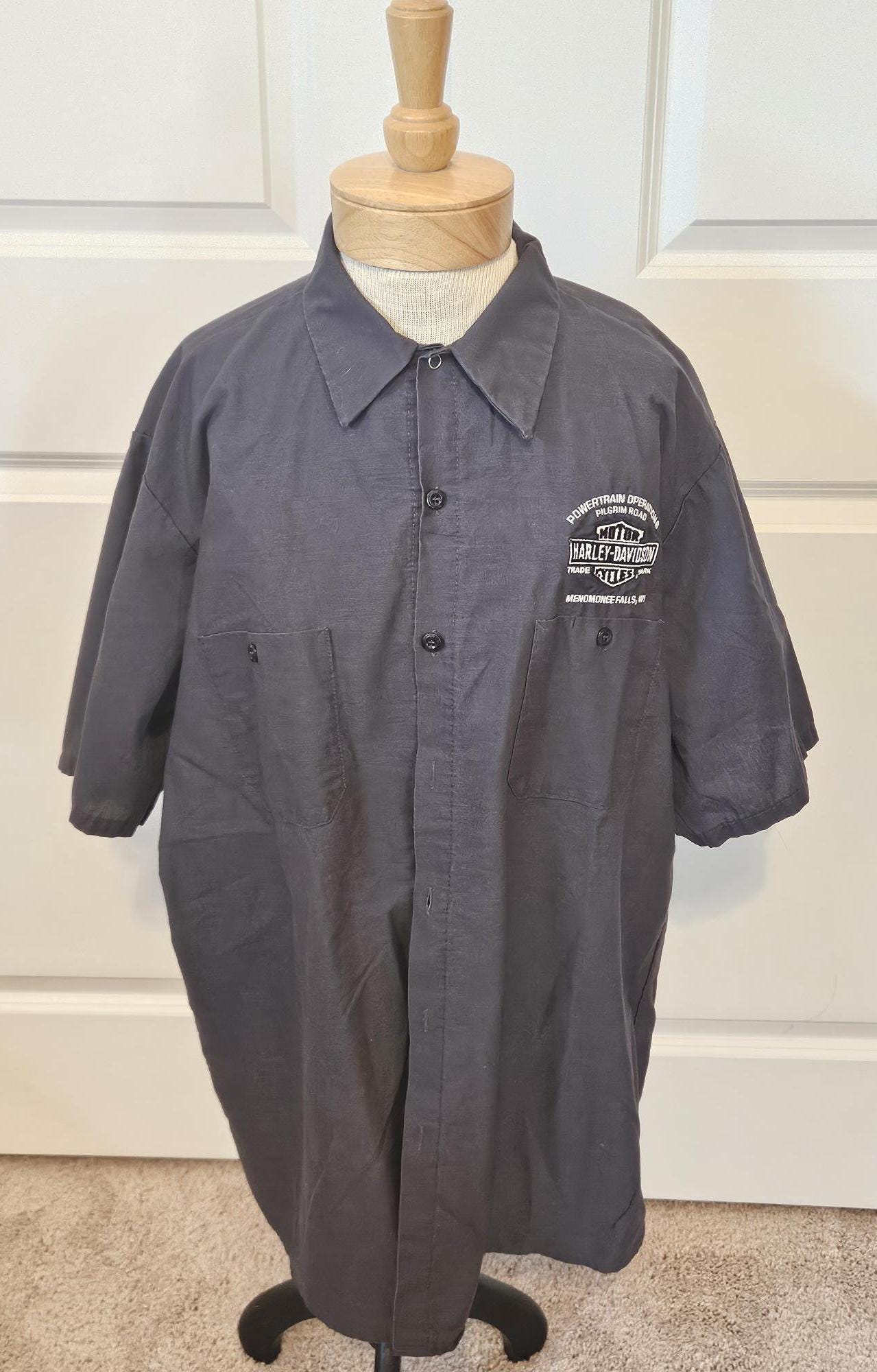 Harley Davidson Work Shirt - Etsy