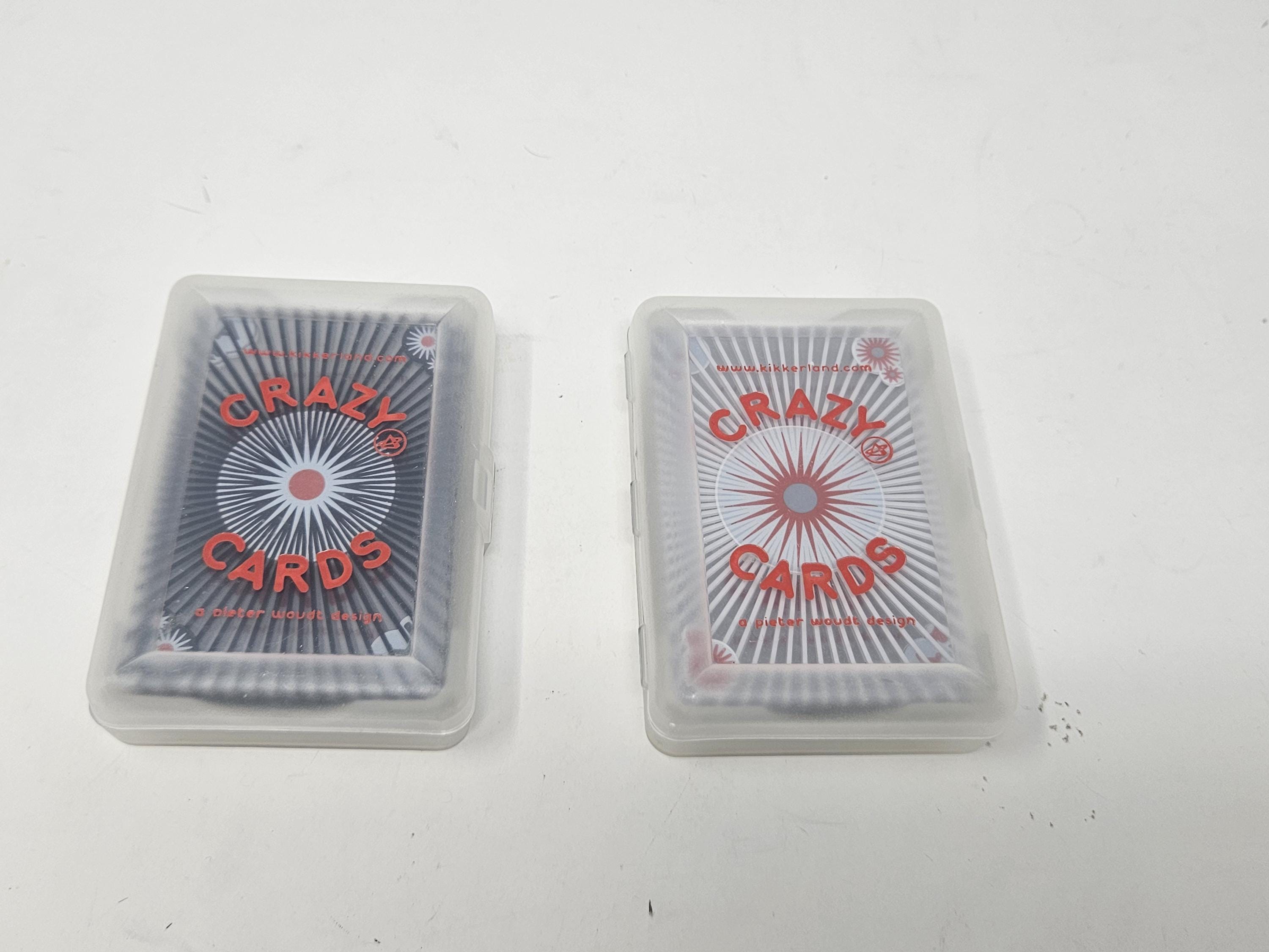 Kikkerland Crazy Playing Cards, Pieter Woudt Design, Water Proof