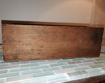 Caja de queso de madera antigua vintage, queso procesado pasteurizado americano Kraft, queso americano, gráficos antiguos, publicidad, decoración reciclada, WI