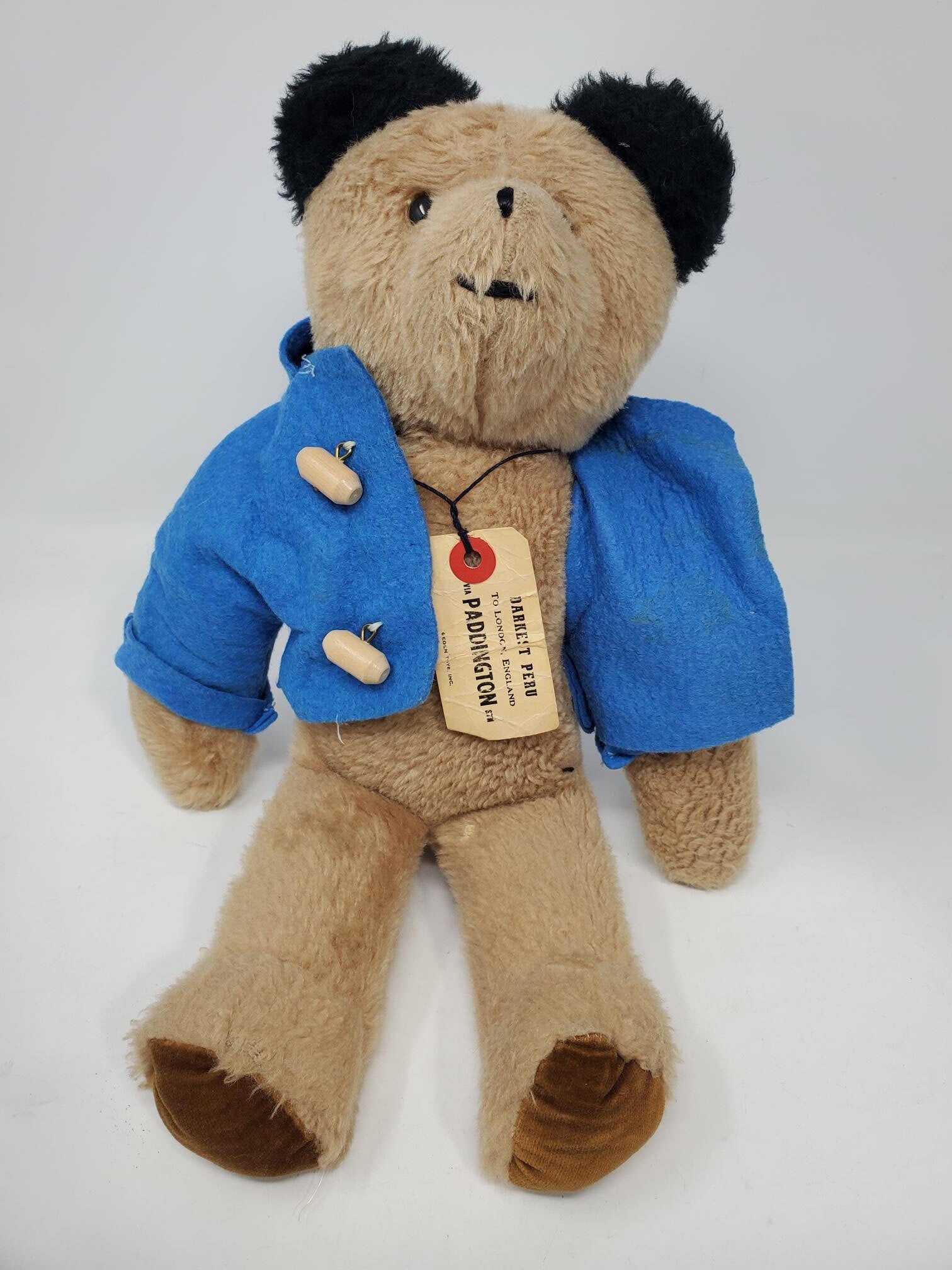 Vintage Paddington Bear Eden Toys Hard to Find 1970 Stuffed Teddy