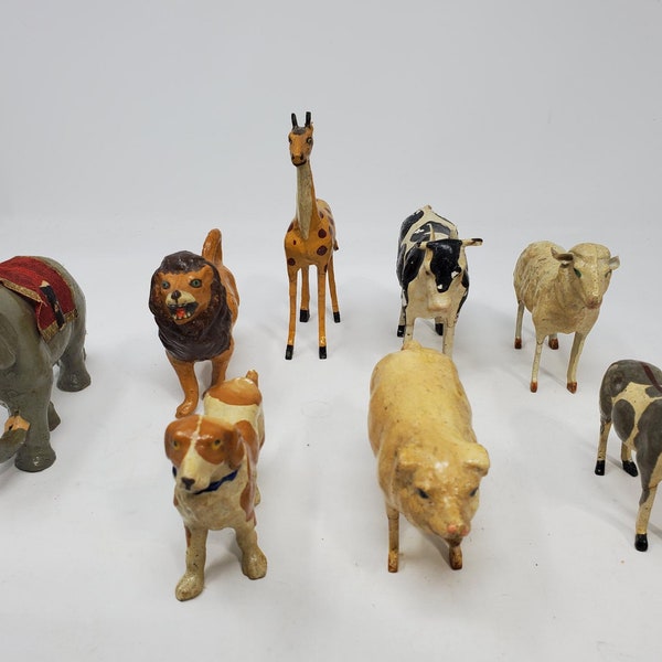 Paper Mache Animals Etsy