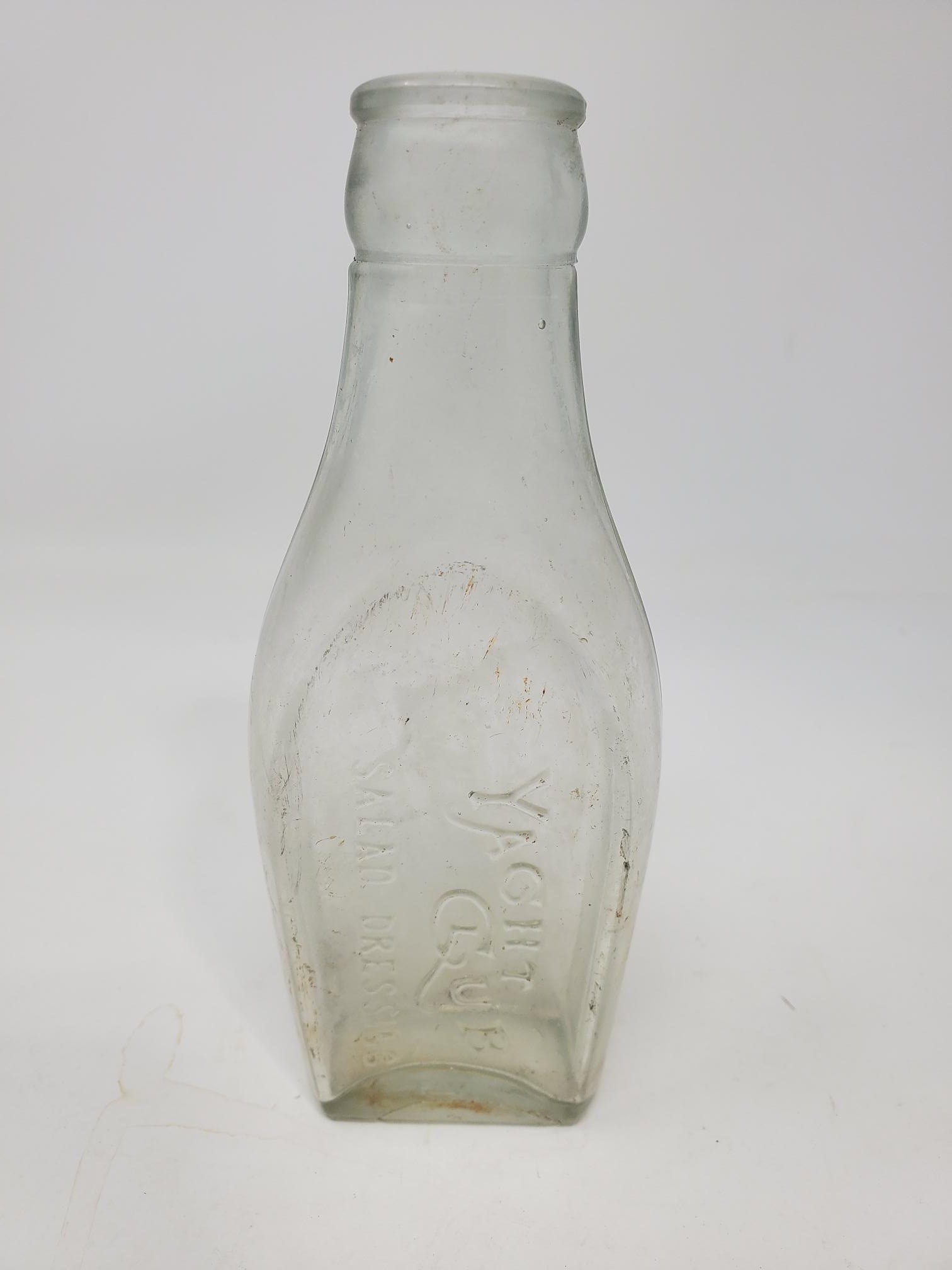 yacht club salad dressing Yacht Club Salad Dressing Chicago Bottle Antique 1900's Tildesley Co Vintage 7"