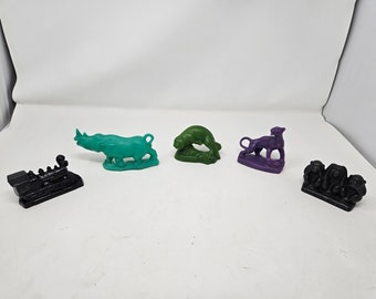 Vintage Mold A Rama Figurines, Injection Mold Wax Souvenir's,  Various Wax Fgurines, Collectible Souvenirs