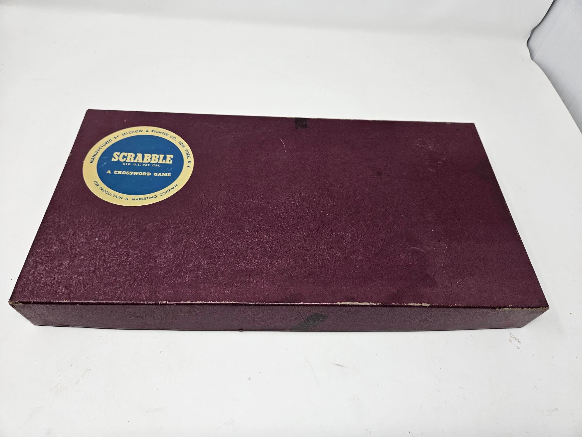 Vintage 1953 Scrabble Word Game By Selchow & Righter Co., Strategy game, Word Game,