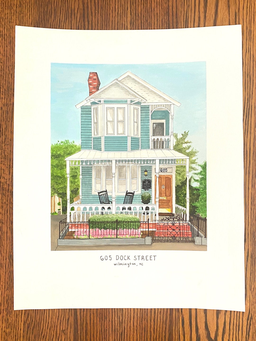 Custom Watercolor House Portrait - Etsy
