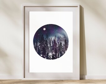 Moon Art Prints Download, Moon Decor Home, Art Prints Download, Art Digital Download, Art Printable, Moon Art Print, Moon Art Nursery, Art
