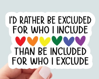 Pride sticker, rainbow sticker, water bottle sticker, laptop sticker, decals, love is love, pride stickers, pride month