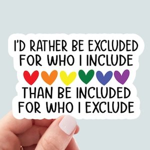 Pride sticker, rainbow sticker, water bottle sticker, laptop sticker, decals, love is love, pride stickers, pride month