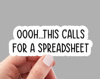 oooh this calls for a spreadsheet sticker, math laptop stickers, math water bottle decals, tumbler stickers math stickers, Funny ABA Sticker