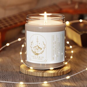 Velaris inspired candle, Sarah J Maas A Court of Thorns And Roses, bookish candle, ACOTAR Merch