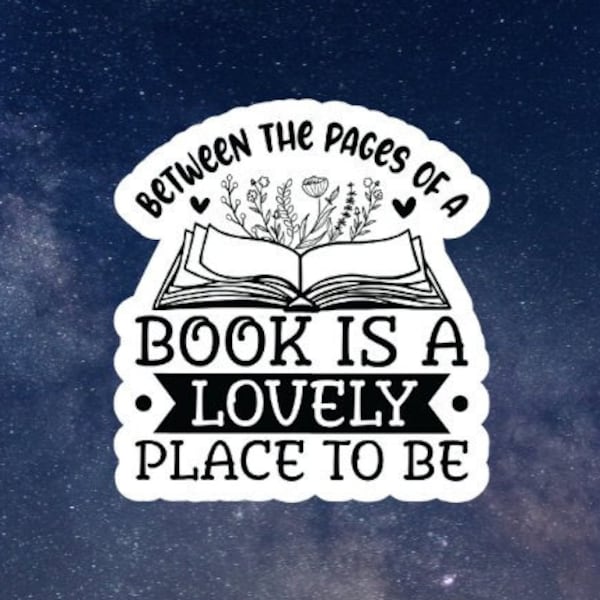 Pages of a Book Reading Sticker, book laptop decals, water bottle stickers, funny stickers, book stickers, planner stickers, bookish booktok