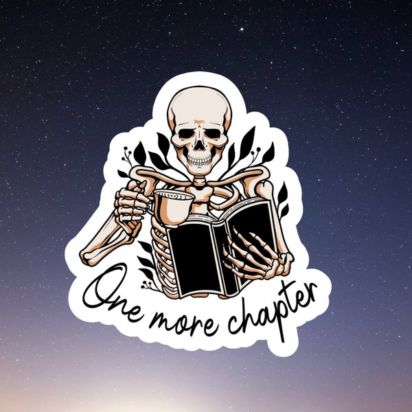One More Chapter Water Resistant Vinyl Sticker