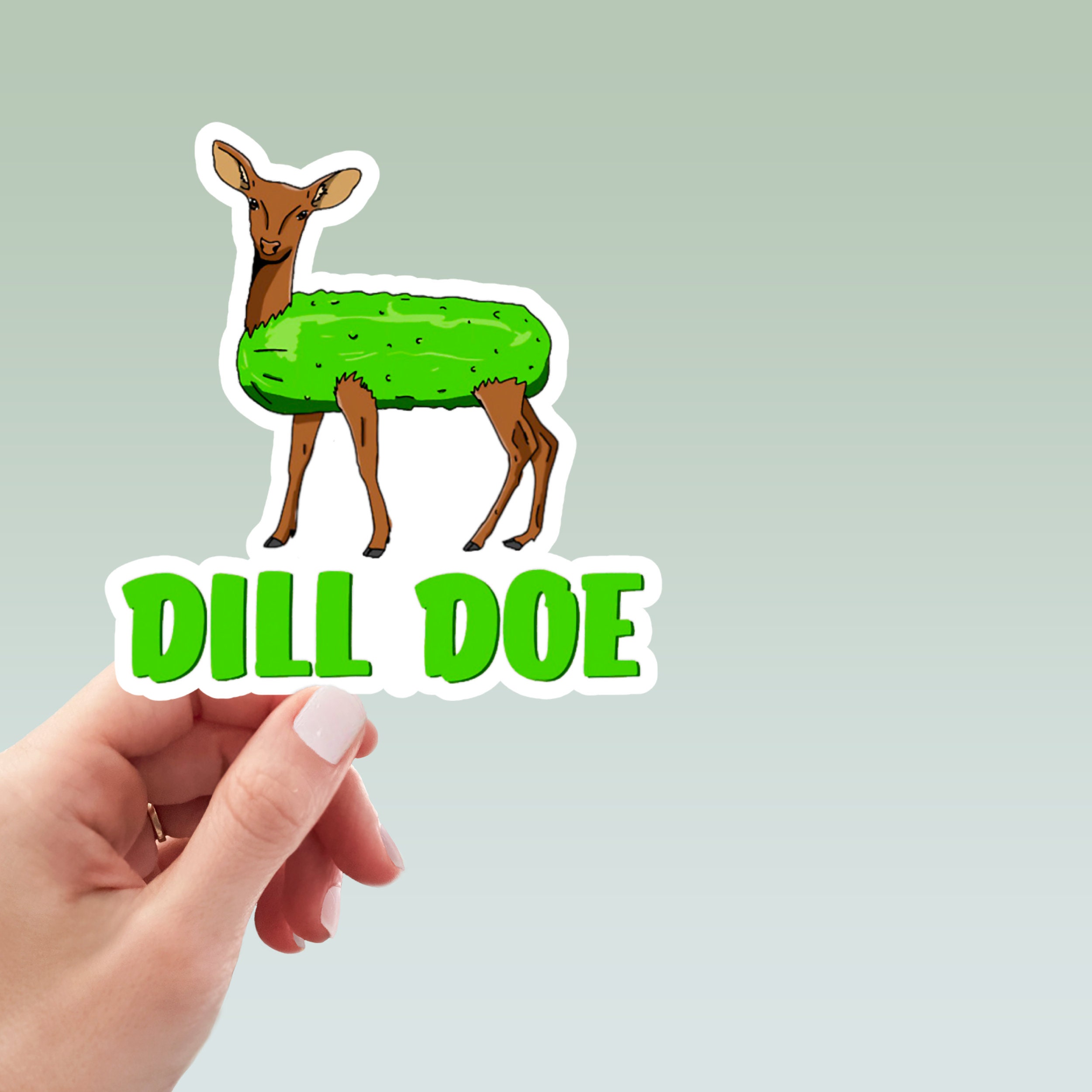 Dill Doe Waterproof Vinyl Sticker, Laptop Stickers, Funny Stickers ...
