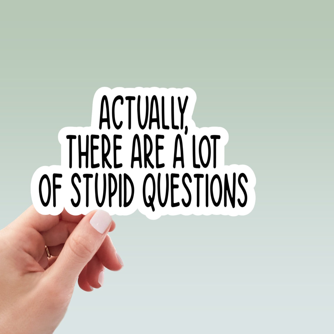 Stypid Sticker Stupid Questions Waterproof Vinyl Sticker, Laptop Stickers, Funny ...