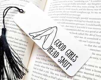 good girls read smut bookmark, dark romance, metal bookmark, reading, book lover gift, bookish, cute bookmarks