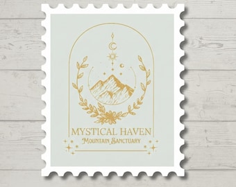 Fantasy Stamp Sticker, VINYL STICKER, romantasy, booktok, bookworm