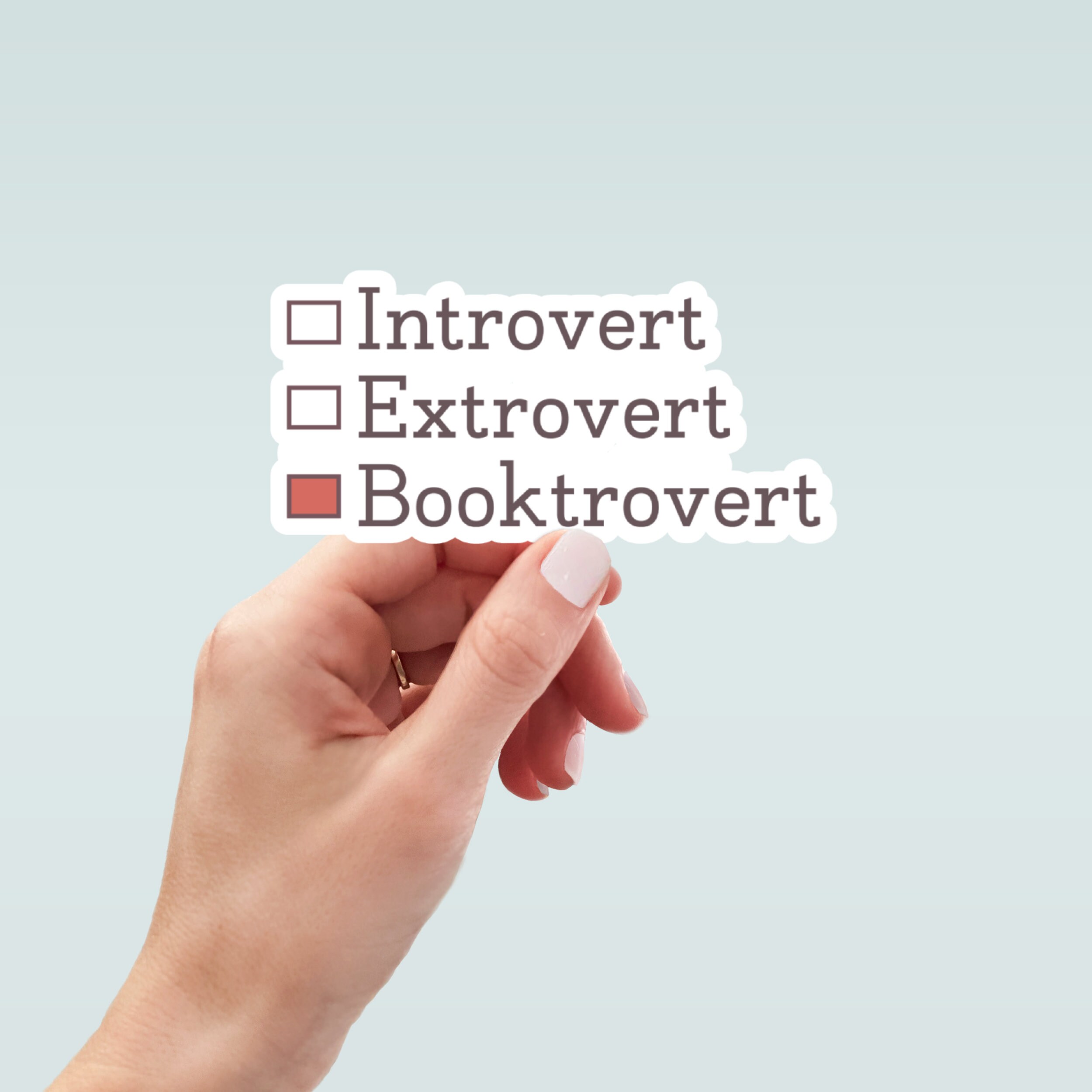 Introvert Booktrovert Sticker, Laptop Stickers, Funny Stickers ...
