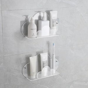 Cloud Shelf, Acrylic Skincare Floating Shelf, Wall Mounted Shower