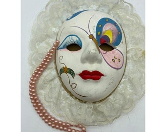  TOYANDONA 3 Pcs Mardi Gras Crafts Hand Painted Masks