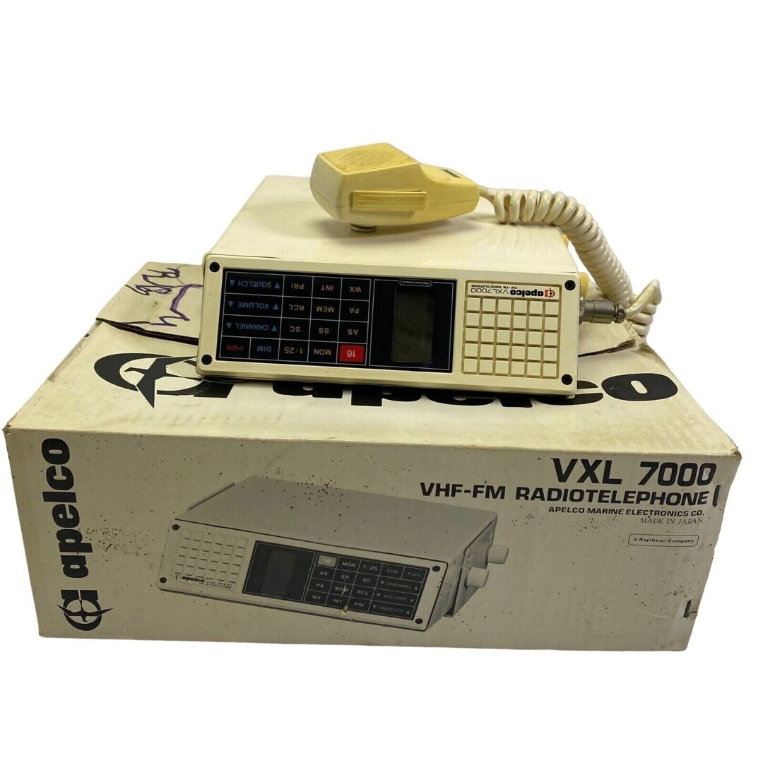 Apelco VXL 7000 VHF FM Radiotelephone Radio System Boat Marine Etsy