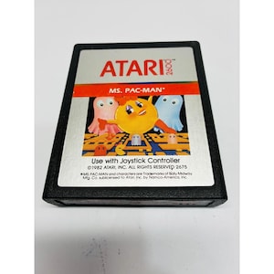 Originele Ms. Pac-Man-cartridge voor de Atari 2600-console