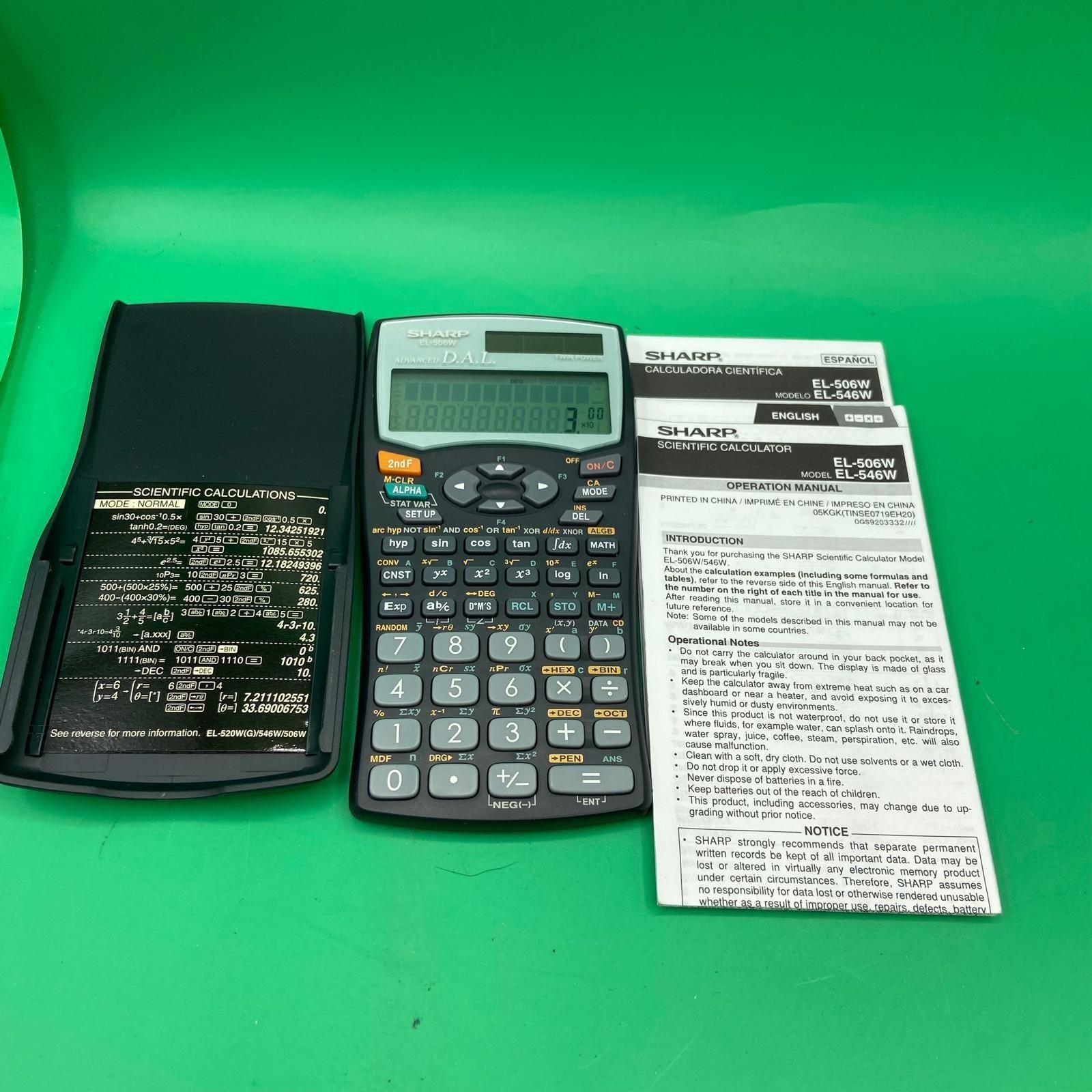 CALCULATRICE SHARP EL 5806 - Vintage - Basique - Bon État EUR 24,90