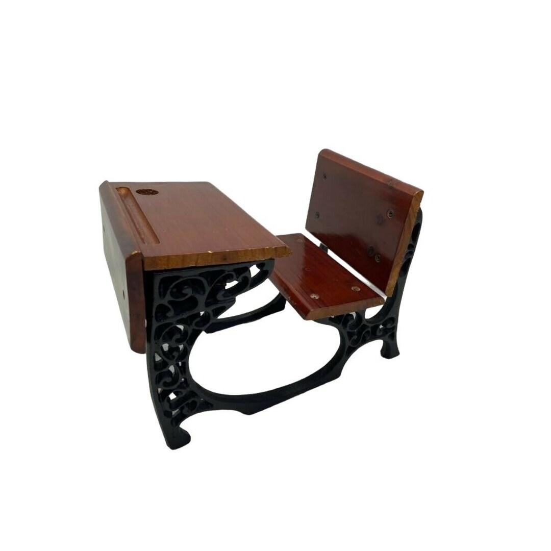 Miniature School Desk Good & Cast Iron Fits Dolls. Etsy