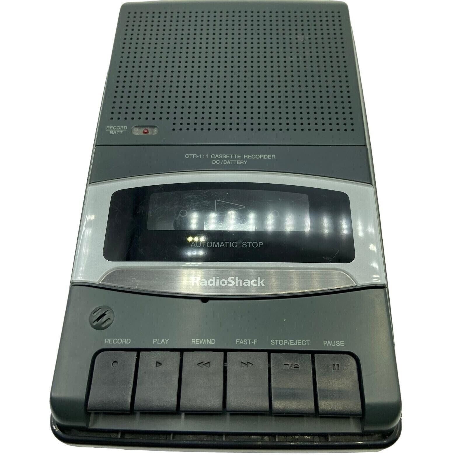 Vintage Radioshack Portable Cassette Tape Player Recorder CTR111 Cat No 141117 Etsy
