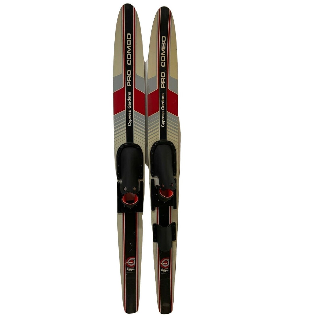 Vintage Cypress Gardens PRO COMBO Pair Water Skis 67 Etsy