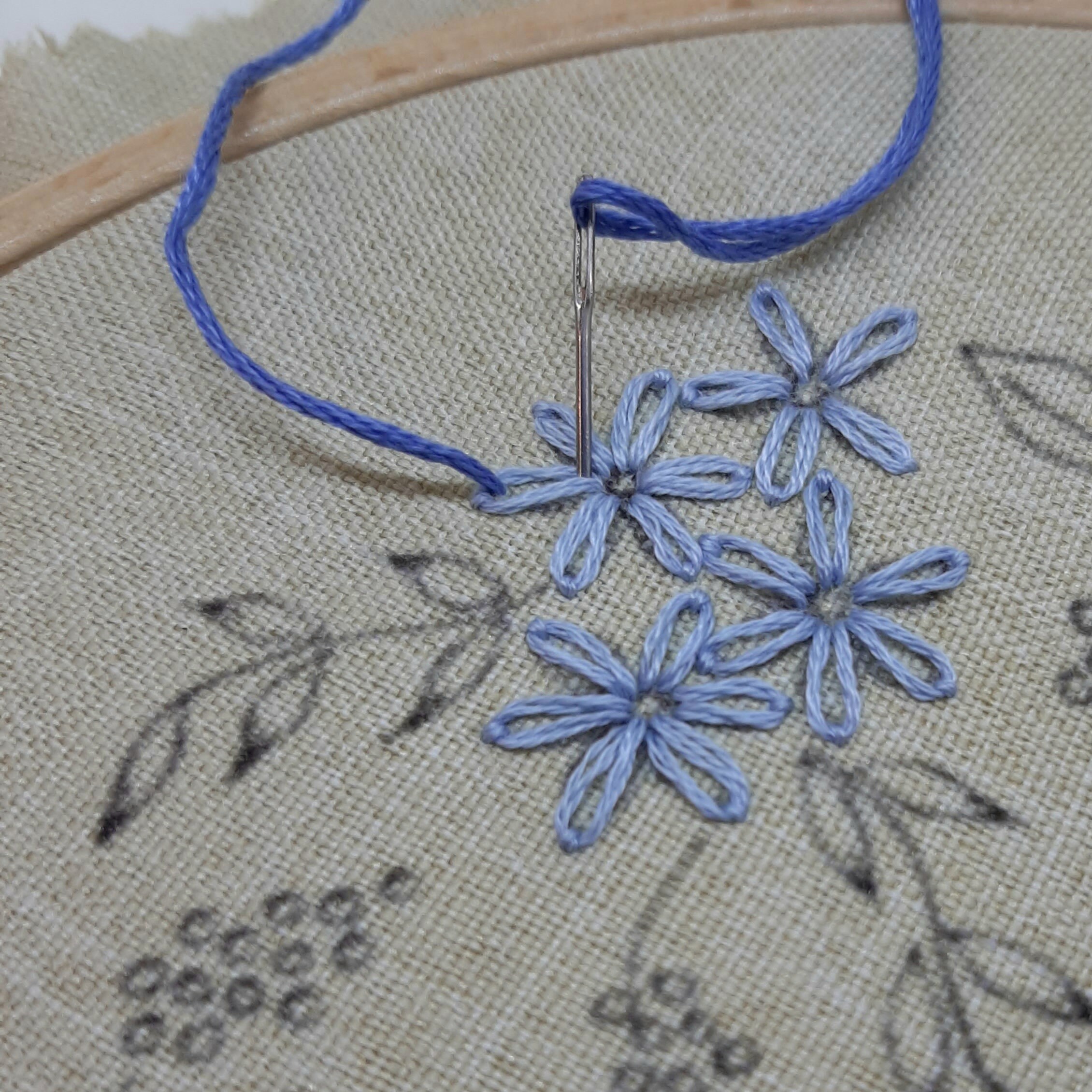 Floral Wreath Hand Embroidery Spring Flowers Pattern DIY - Etsy