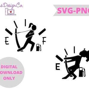 Gas tank decal SVG / PNG 2 women
