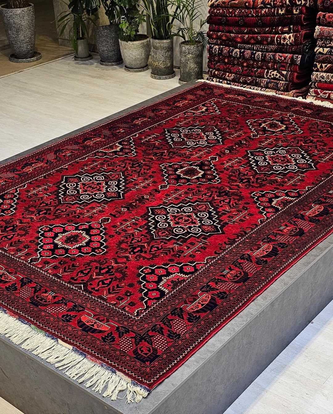 Ghashghaei Wool & Silk Turkish Hand Crafted Made Rug With - Etsy