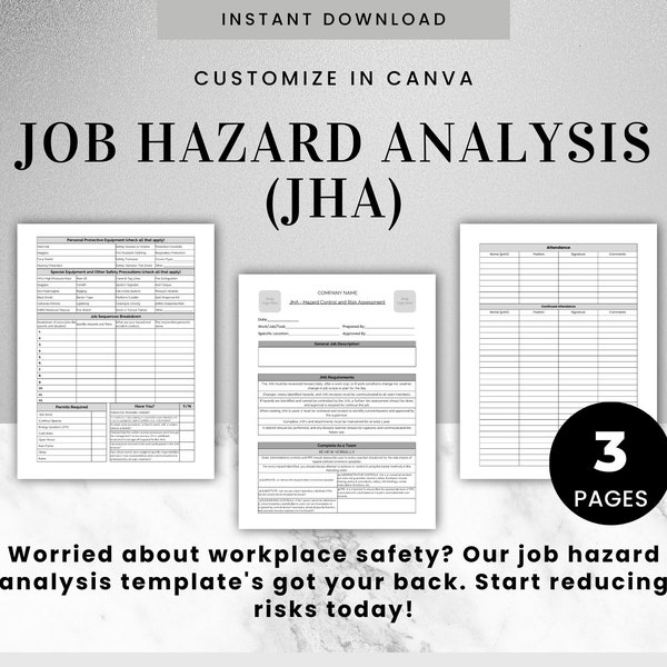 Job Hazard Analysis (JHA) Job Safety Analysis (JSA)