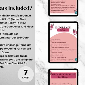 Printable Self Care Bundle Self Care Planner Self Love Tracker Moms ...