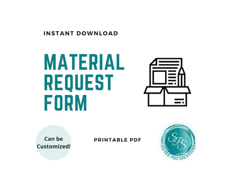 Material Request Form - Etsy