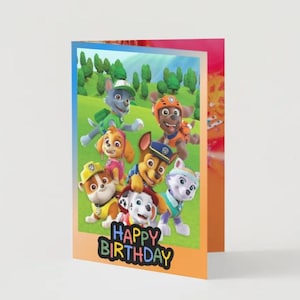 Tarjeta de cumpleaños infantil imprimible