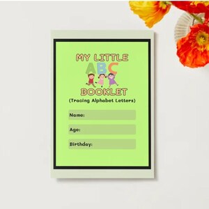 Libro del alfabeto de seguimiento de letras para niños